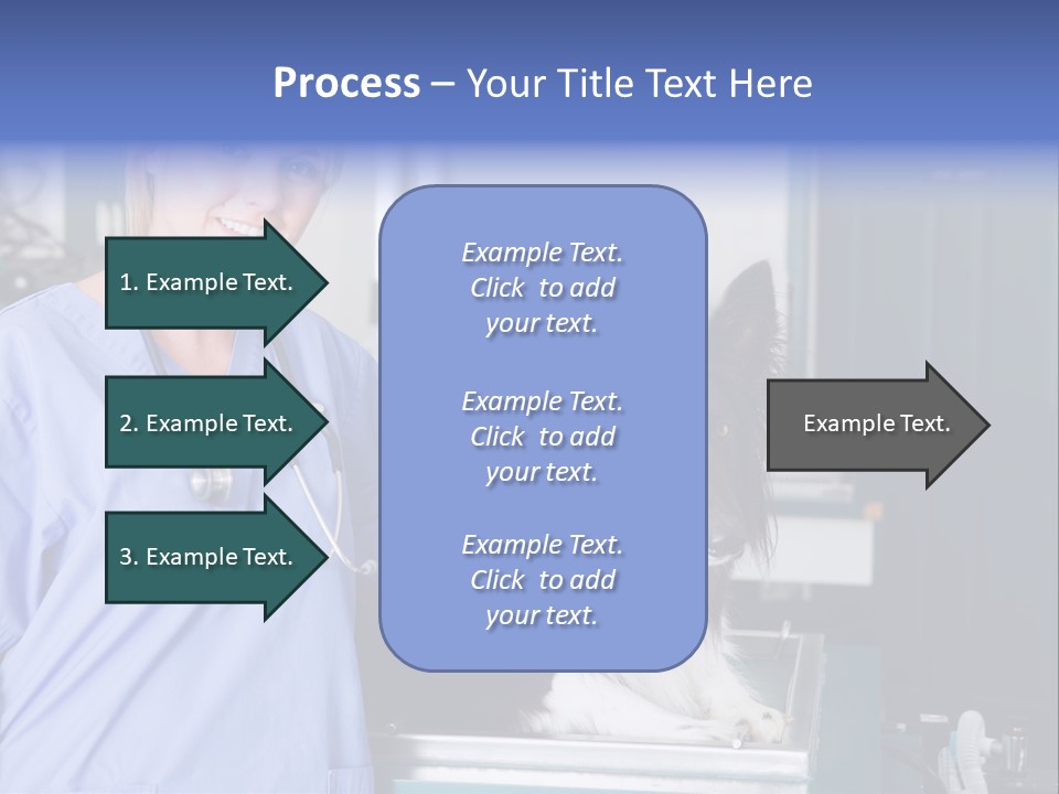Lady Veterinarian Patient PowerPoint Template