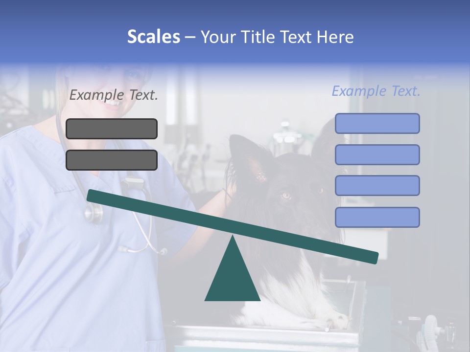Lady Veterinarian Patient PowerPoint Template