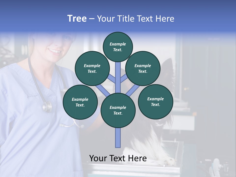 Lady Veterinarian Patient PowerPoint Template