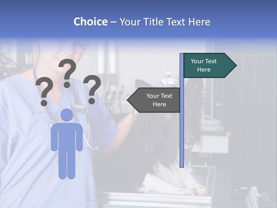 Lady Veterinarian Patient PowerPoint Template