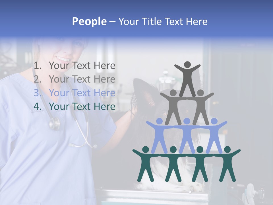 Lady Veterinarian Patient PowerPoint Template