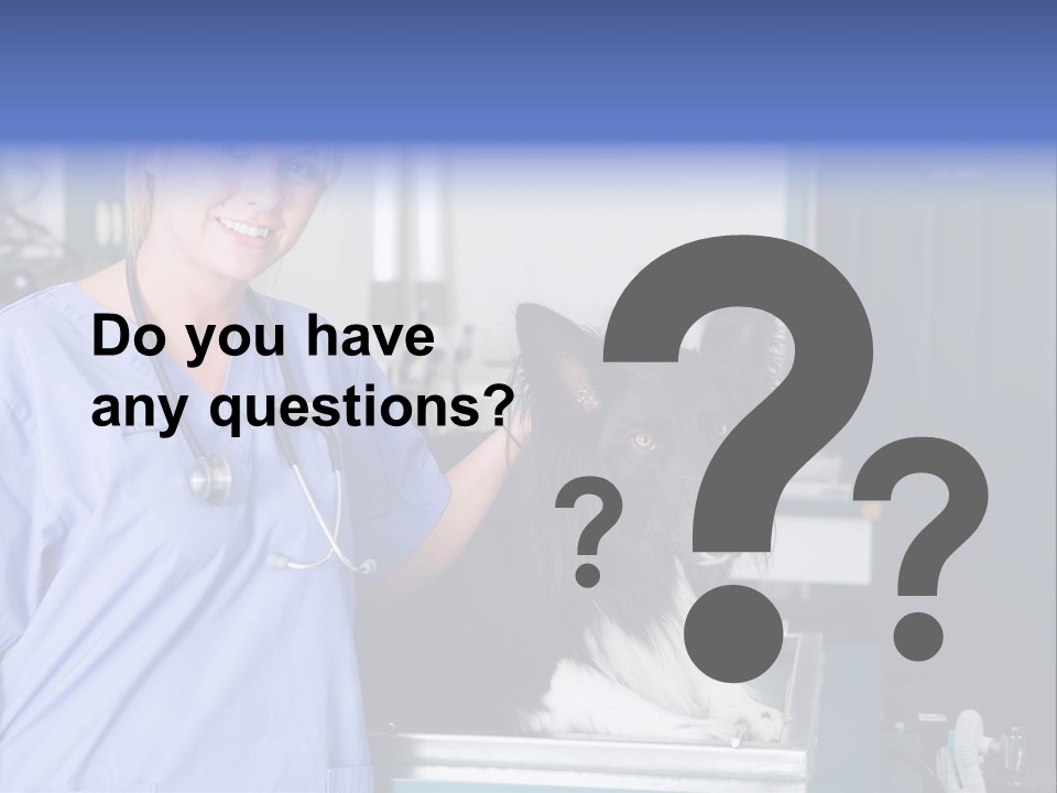 Lady Veterinarian Patient PowerPoint Template