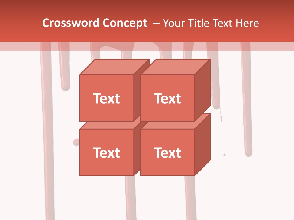 Blotch Drops Spill PowerPoint Template