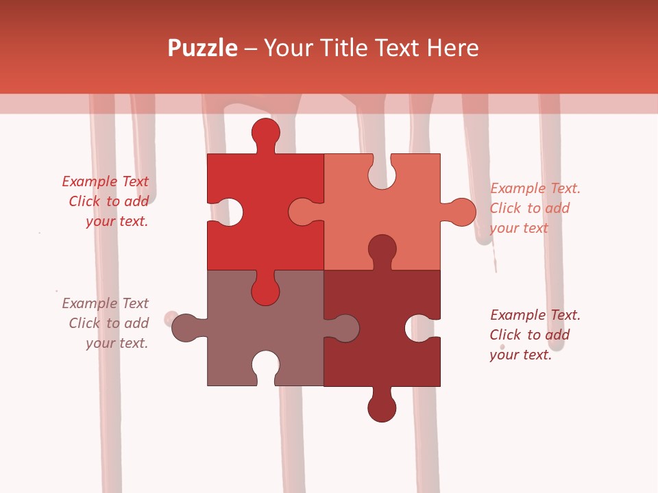 Blotch Drops Spill PowerPoint Template