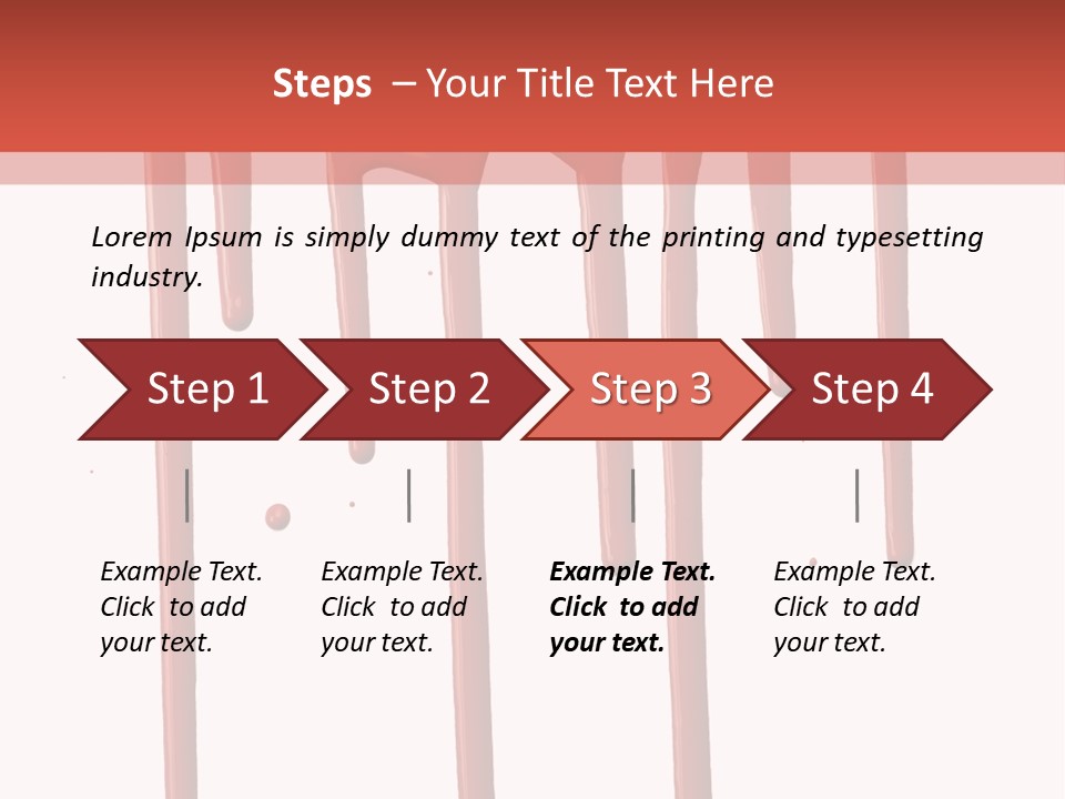 Blotch Drops Spill PowerPoint Template