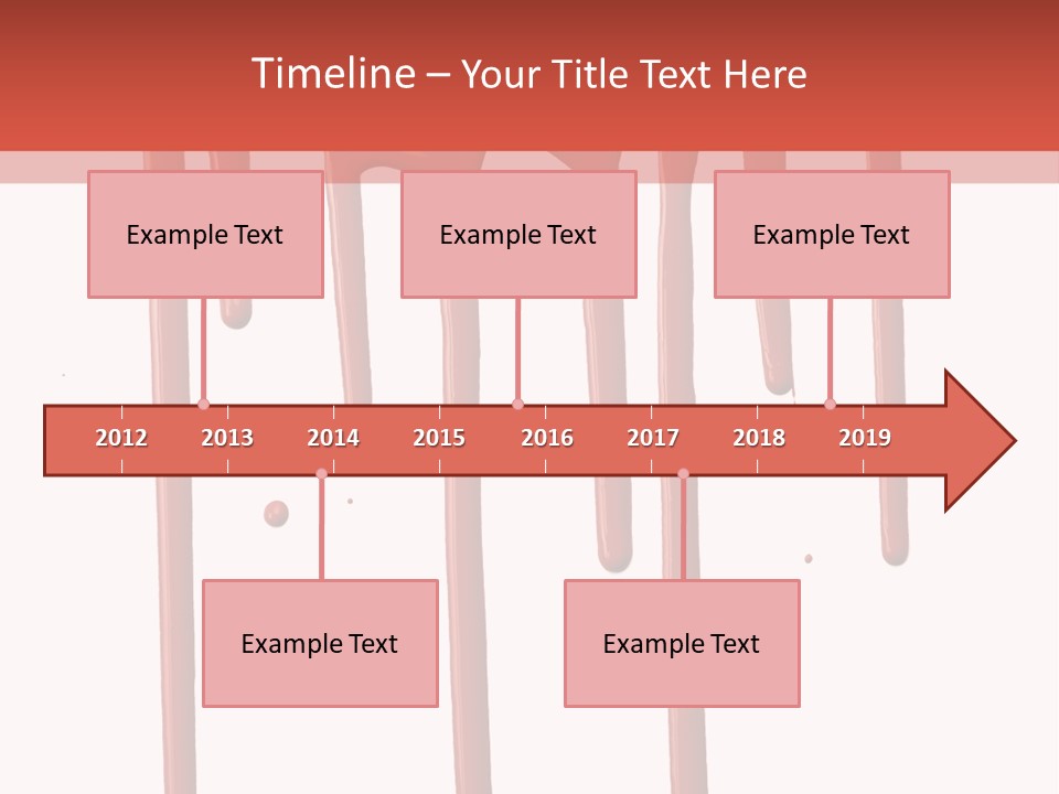 Blotch Drops Spill PowerPoint Template