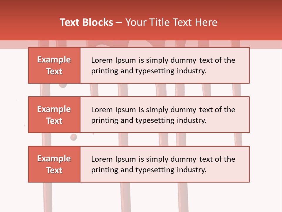 Blotch Drops Spill PowerPoint Template