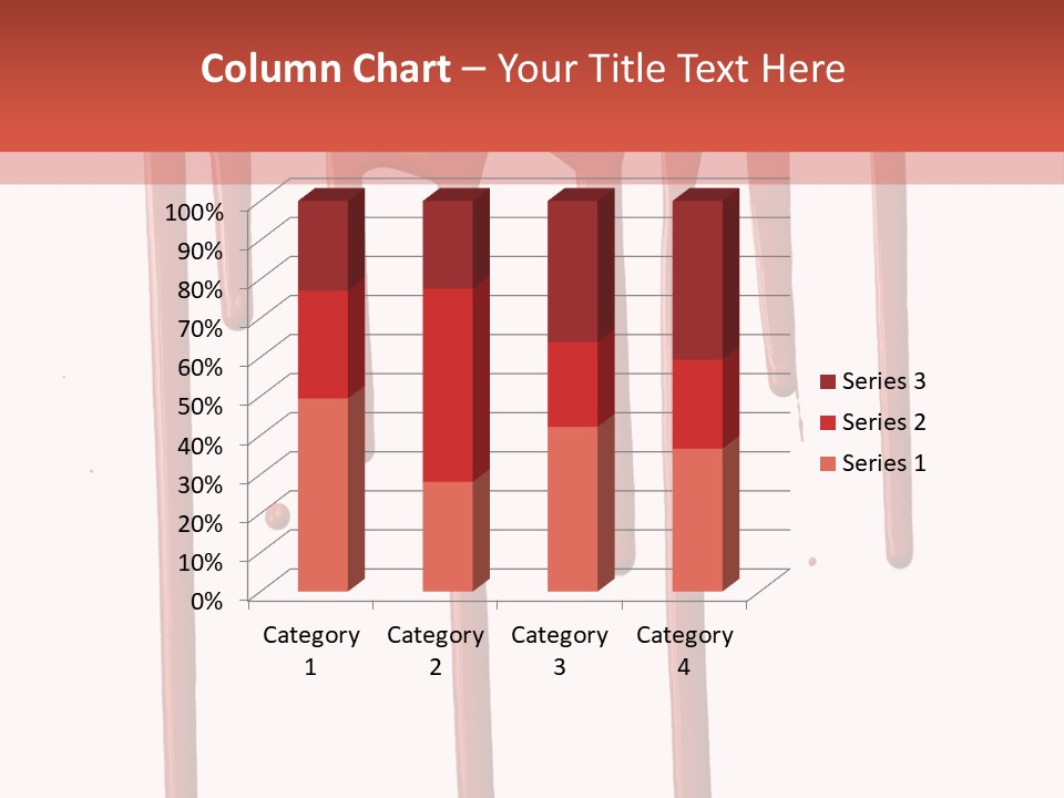 Blotch Drops Spill PowerPoint Template