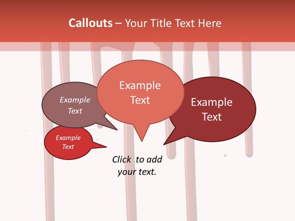 Blotch Drops Spill PowerPoint Template