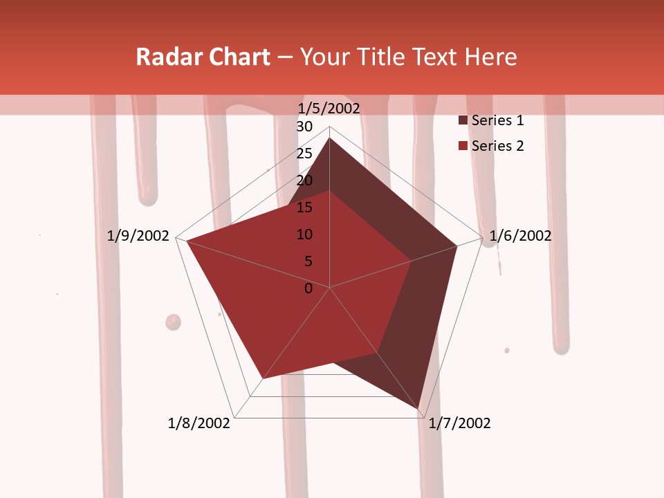 Blotch Drops Spill PowerPoint Template