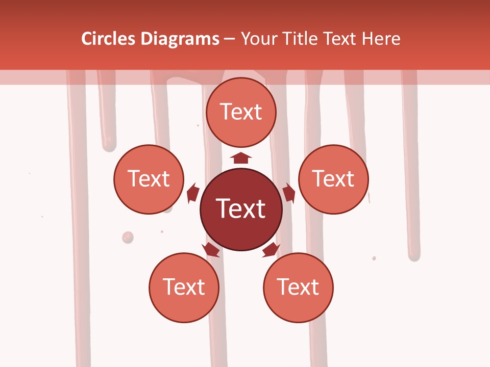 Blotch Drops Spill PowerPoint Template