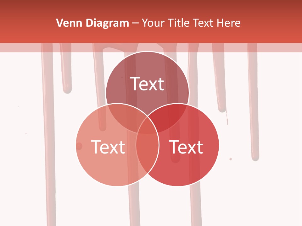 Blotch Drops Spill PowerPoint Template