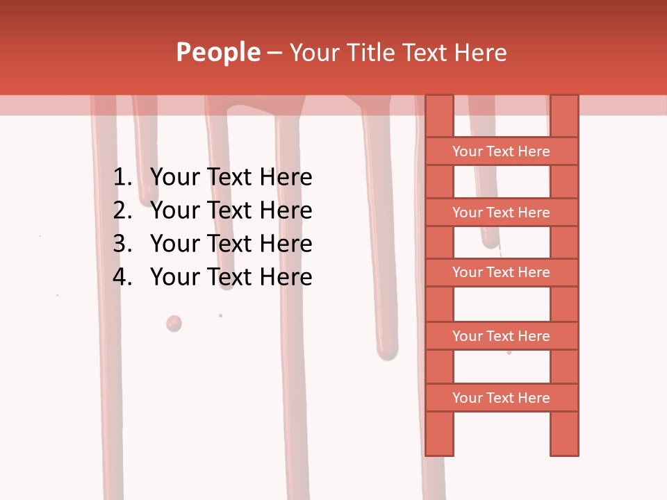 Blotch Drops Spill PowerPoint Template