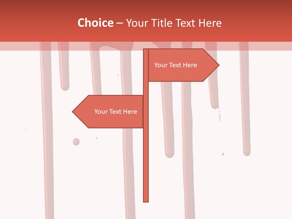 Blotch Drops Spill PowerPoint Template