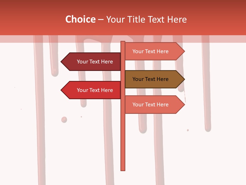 Blotch Drops Spill PowerPoint Template