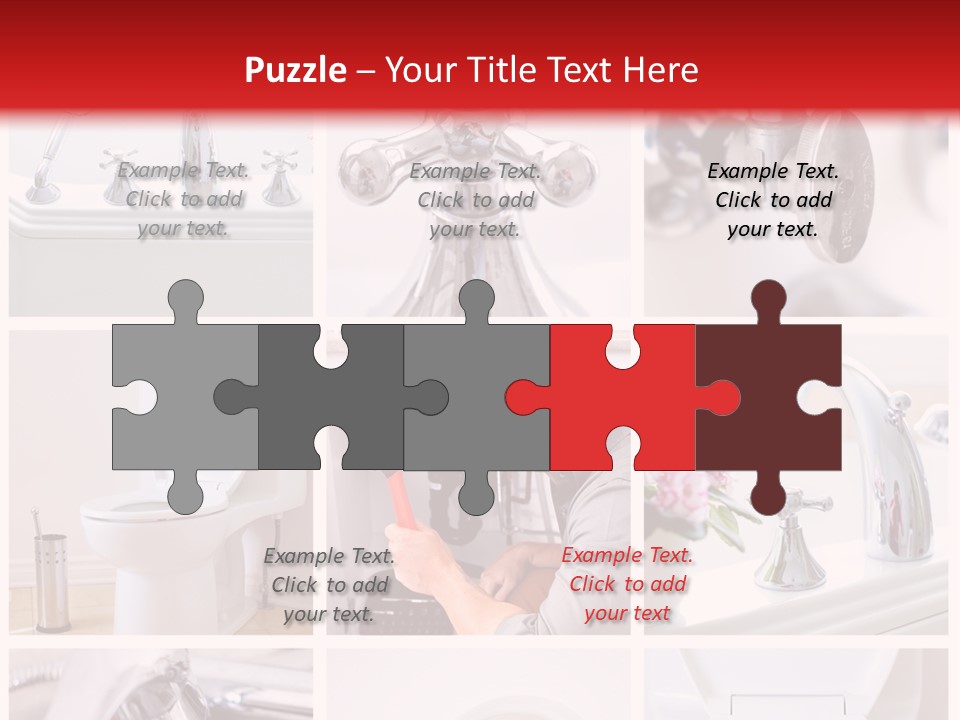 Installing Sink Bath PowerPoint Template