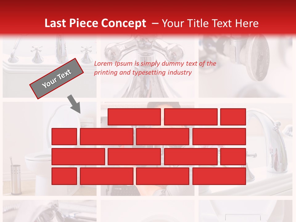 Installing Sink Bath PowerPoint Template