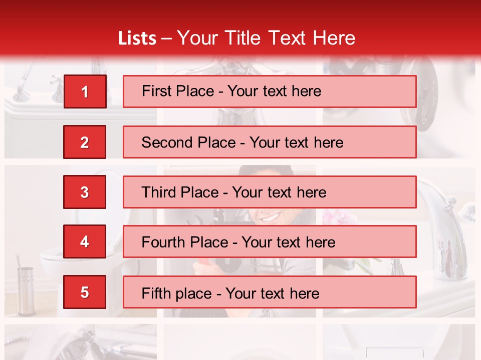 Installing Sink Bath PowerPoint Template