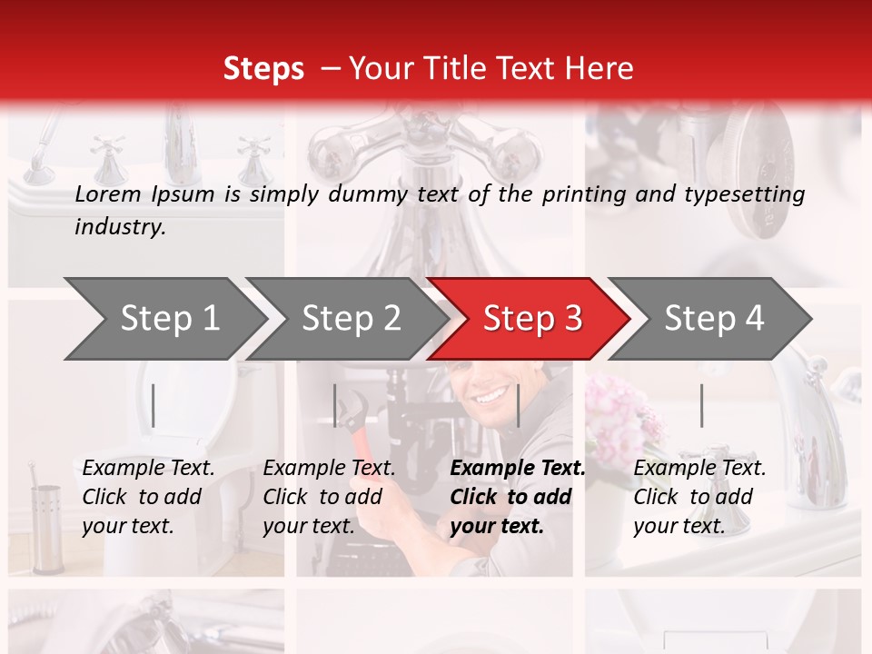 Installing Sink Bath PowerPoint Template