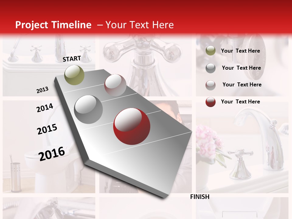 Installing Sink Bath PowerPoint Template