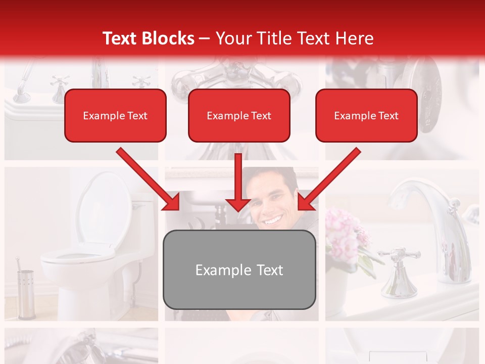 Installing Sink Bath PowerPoint Template