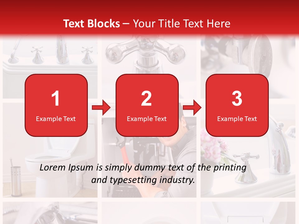 Installing Sink Bath PowerPoint Template
