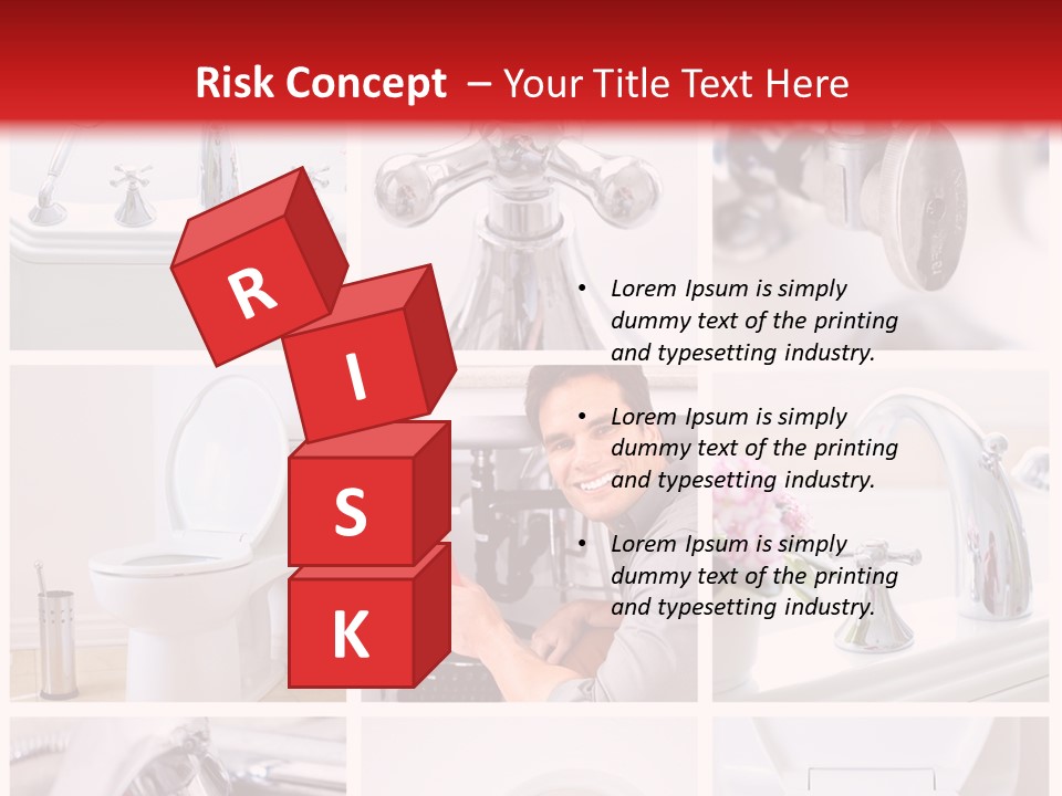 Installing Sink Bath PowerPoint Template