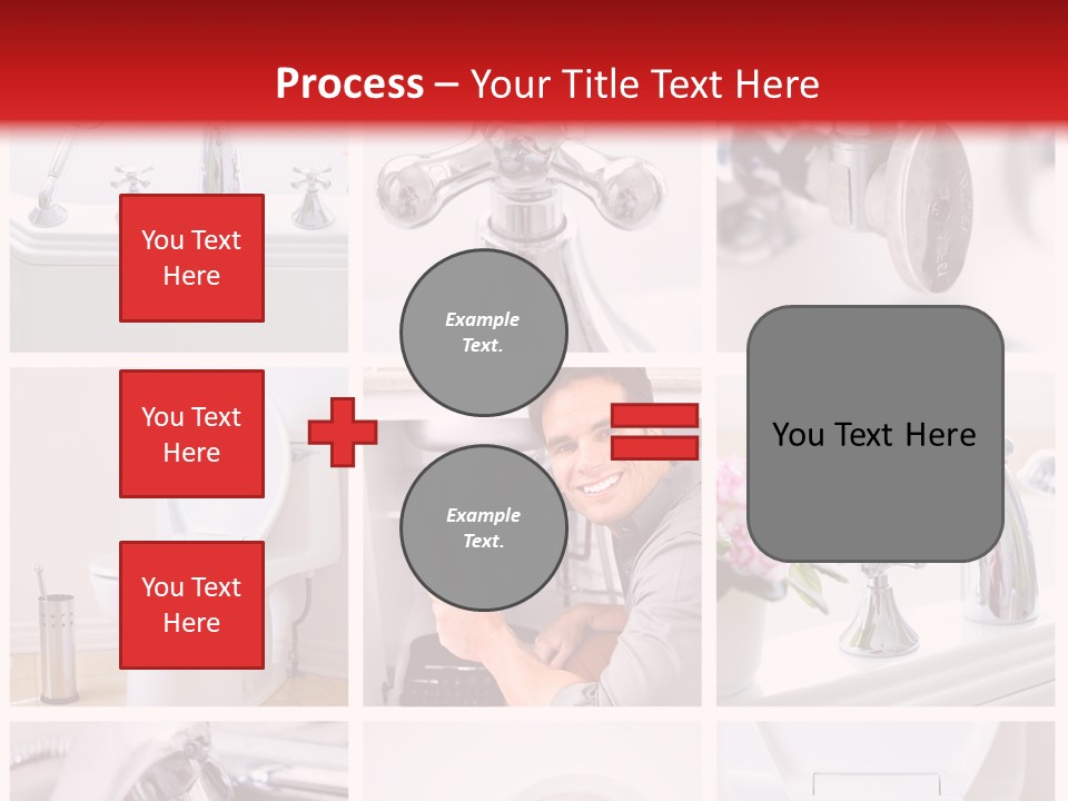 Installing Sink Bath PowerPoint Template