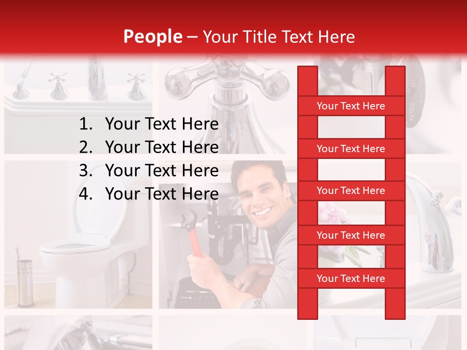 Installing Sink Bath PowerPoint Template