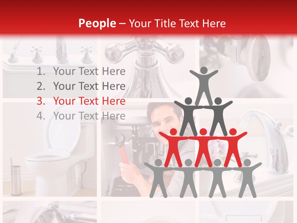 Installing Sink Bath PowerPoint Template