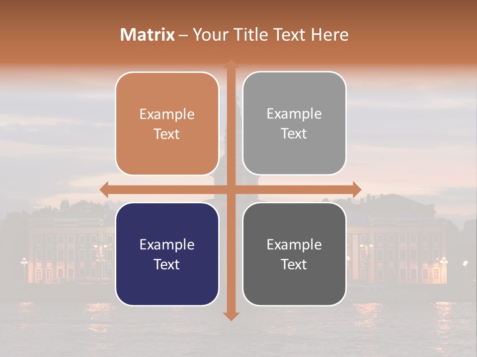 City Neva Night PowerPoint Template