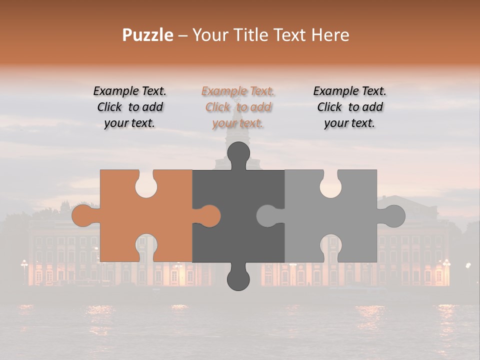 City Neva Night PowerPoint Template