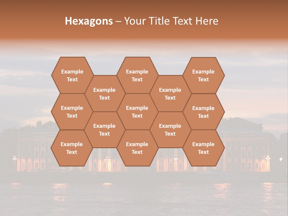 City Neva Night PowerPoint Template