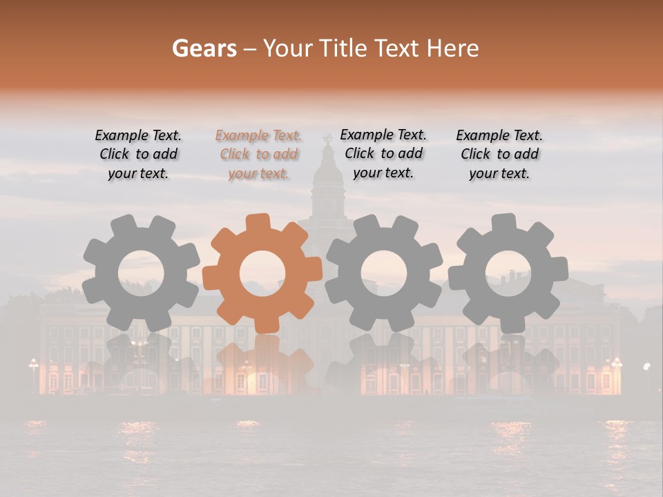 City Neva Night PowerPoint Template