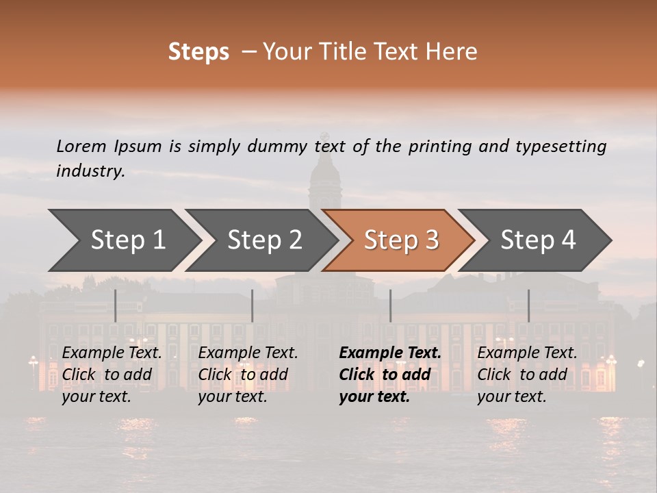 City Neva Night PowerPoint Template