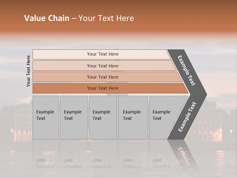 City Neva Night PowerPoint Template