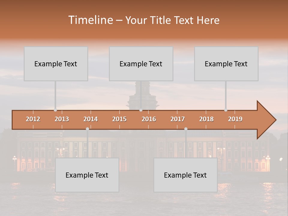 City Neva Night PowerPoint Template