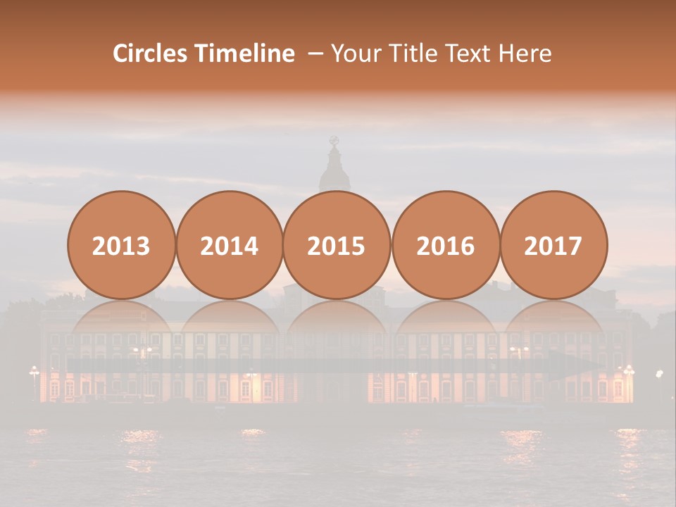 City Neva Night PowerPoint Template