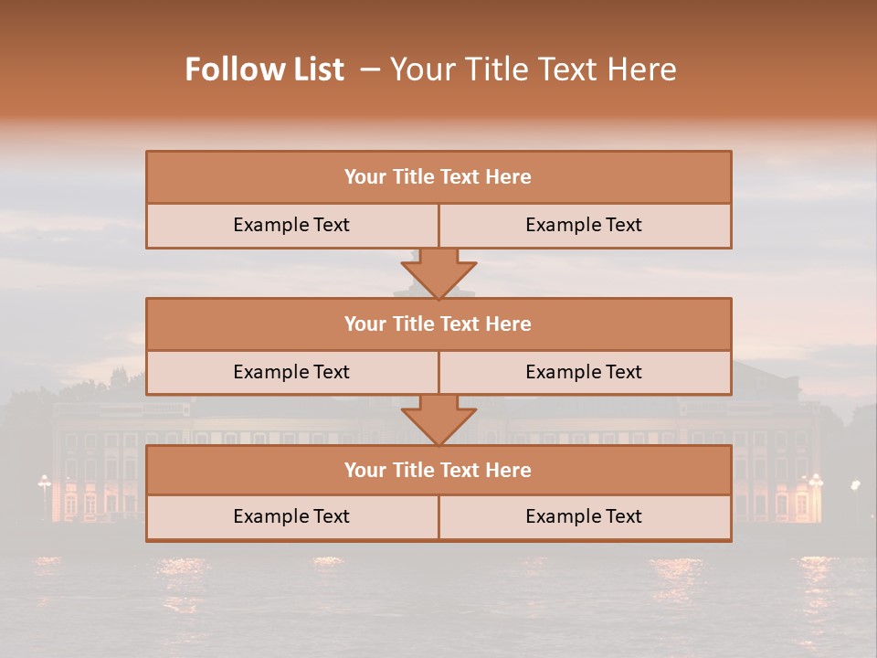 City Neva Night PowerPoint Template