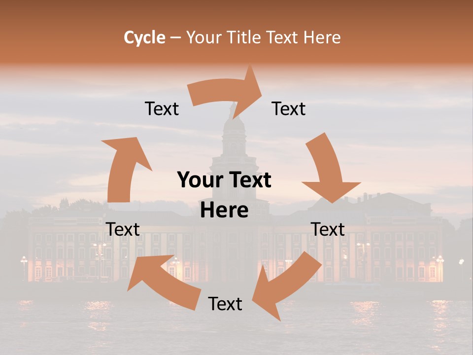City Neva Night PowerPoint Template