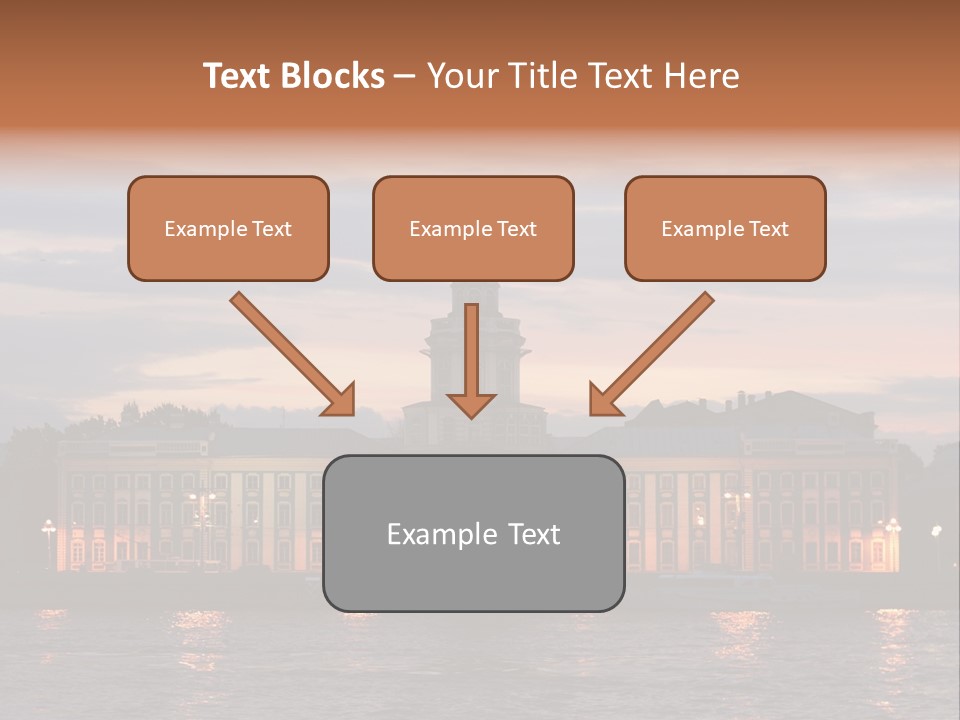 City Neva Night PowerPoint Template