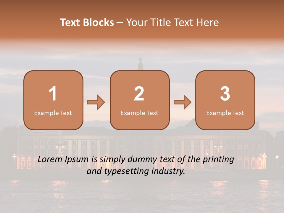 City Neva Night PowerPoint Template