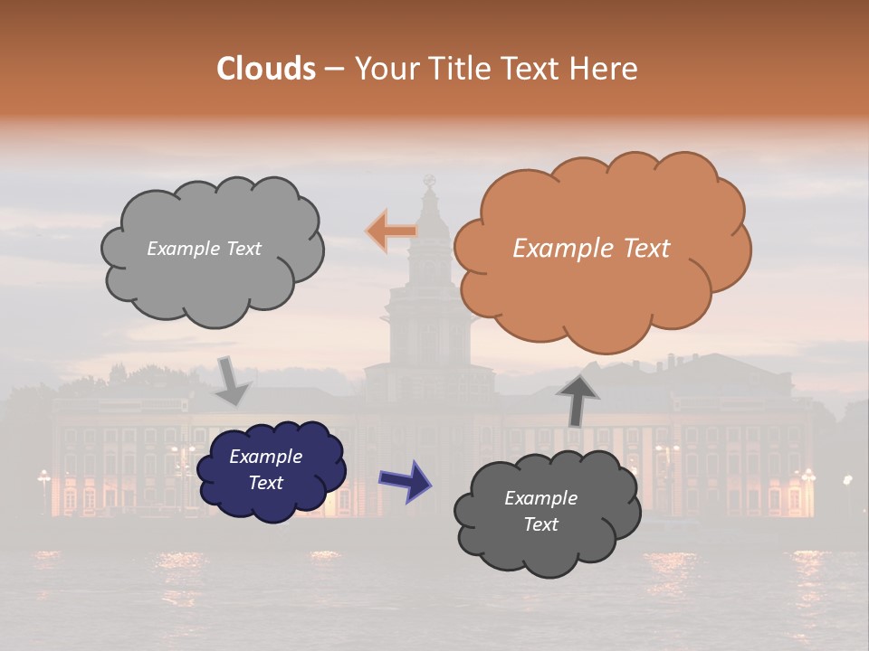 City Neva Night PowerPoint Template