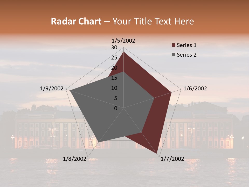 City Neva Night PowerPoint Template