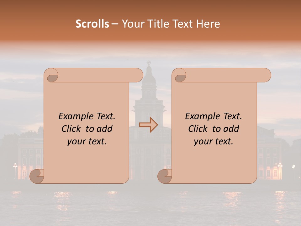 City Neva Night PowerPoint Template