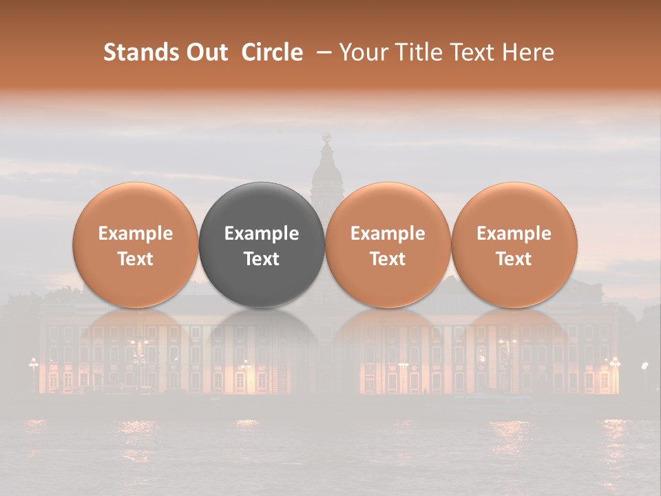 City Neva Night PowerPoint Template