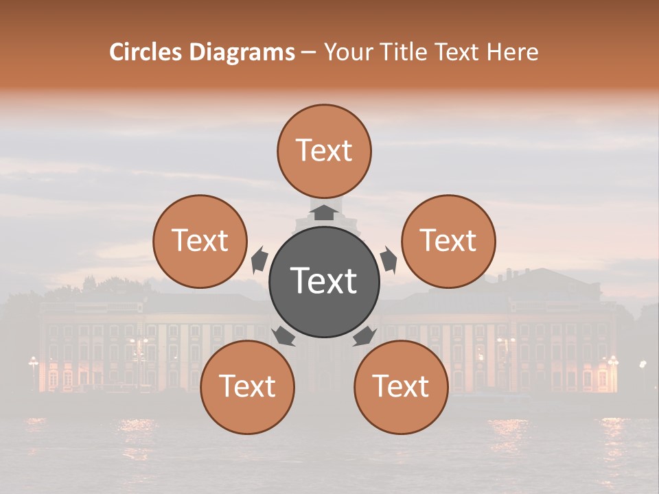 City Neva Night PowerPoint Template