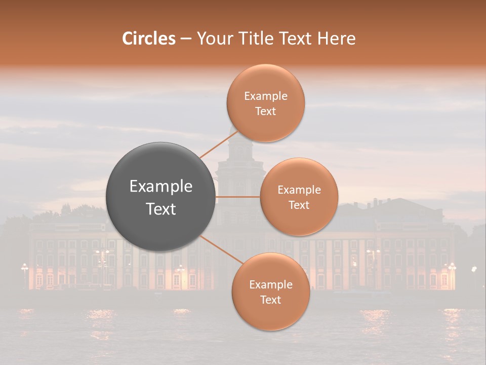 City Neva Night PowerPoint Template