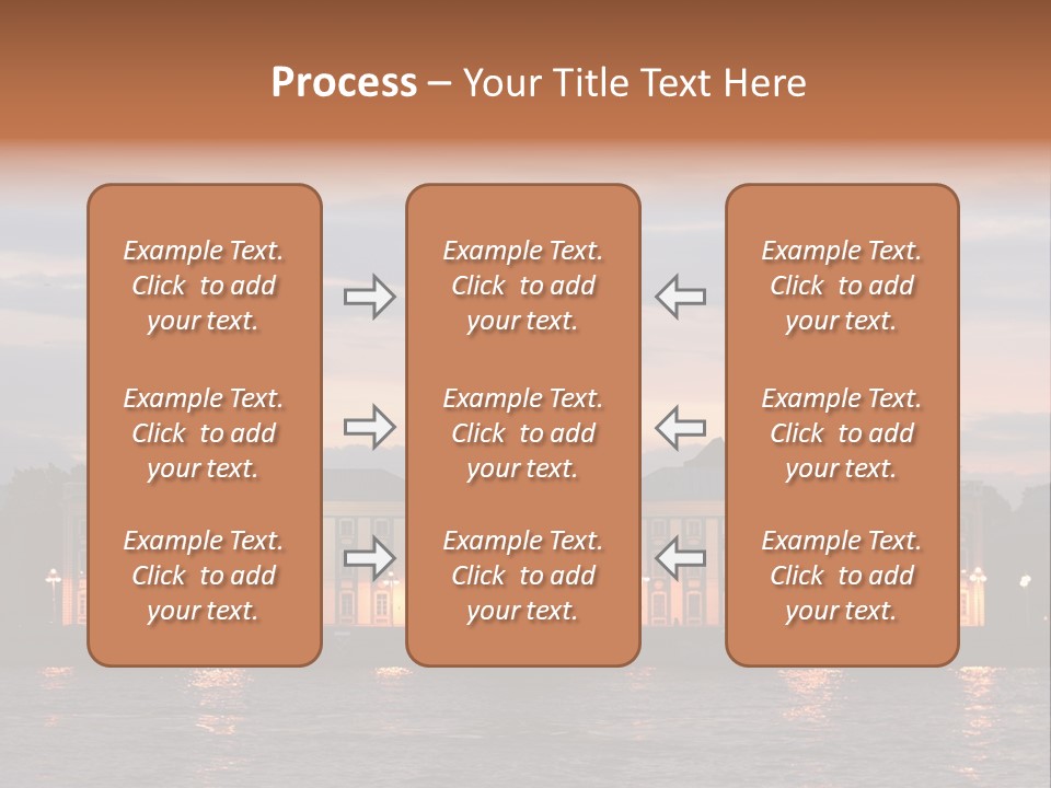 City Neva Night PowerPoint Template