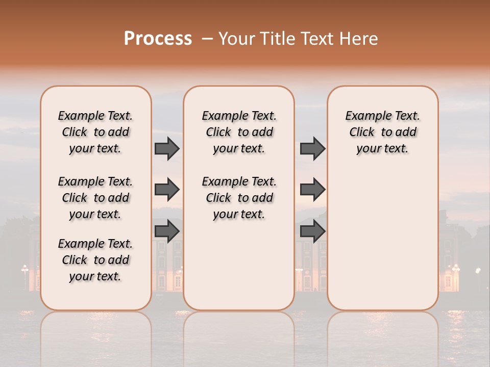 City Neva Night PowerPoint Template